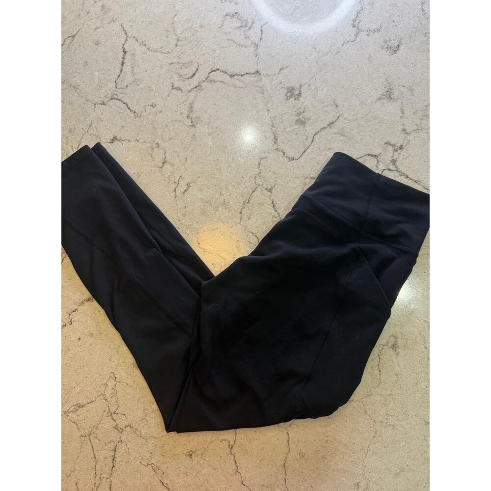 Fabletics Pure Luxe Black High-Waisted Leggings Size Small